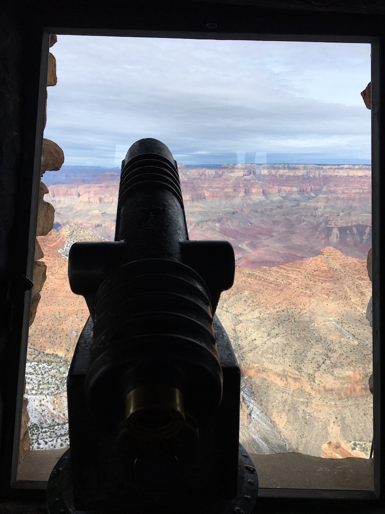 Inside Desert View Watchtower Grand Canyon