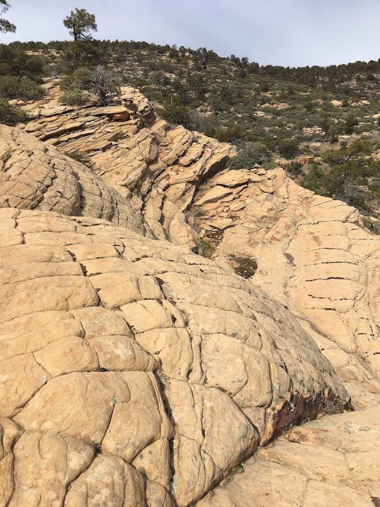 Rock formations Bear Mountain Sedona