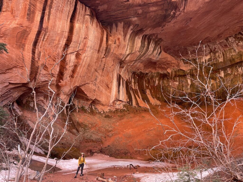 Double Arch Alcove at Taylor Creek Trail Zion National Park
