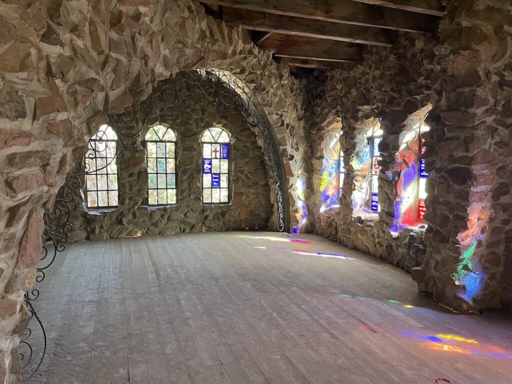 Bishop Caste Colorado stained glass