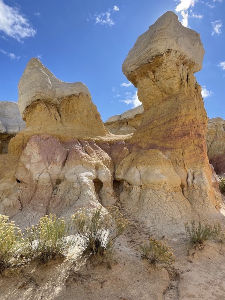 Colorful hoodoo rock formations Colorado Springs